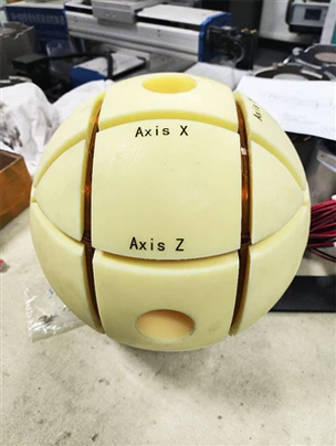 Validare riguroasă a calității pentru bobină triaxială compactă Triaxial Helm...